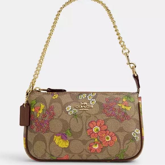 Coach nolita 19 floral print with a chain - Picture 4 of 10